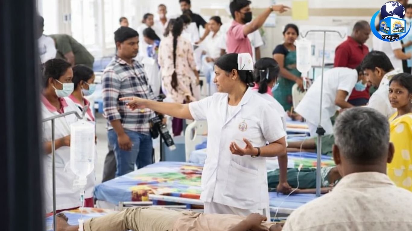 बीमार बच्चों को सरकारी अस्पताल में भर्ती (फाइल फोटो)