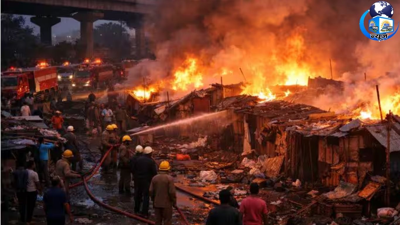 रिठाला मेट्रो स्टेशन के पास आग (फाइल फोटो)