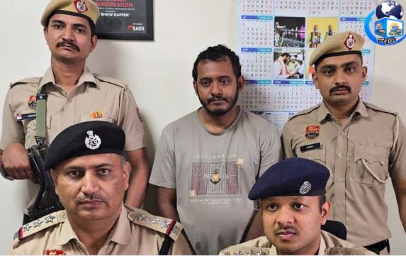 ईमेल आईडी बनाने वाला अवैध प्रवासी गिरफ्तार