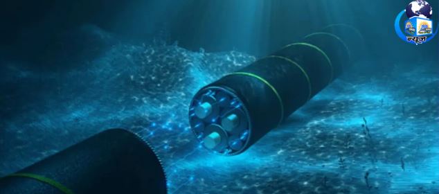 समुद्र में बिछी इंटरनेट केबल्स!