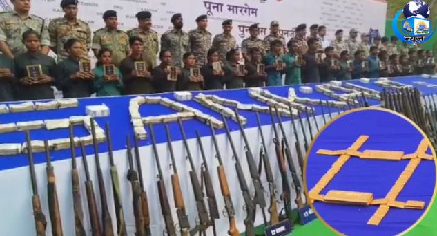 100 घातक हथियार छोड़कर भागे, पुलिस रह गई दंग