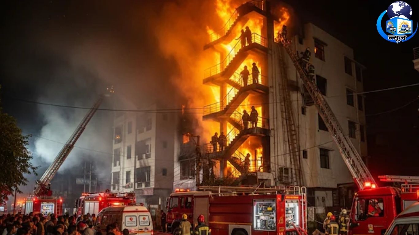 अचानक आग लगने से अफरा-तफरी मच (फाइल फोटो)