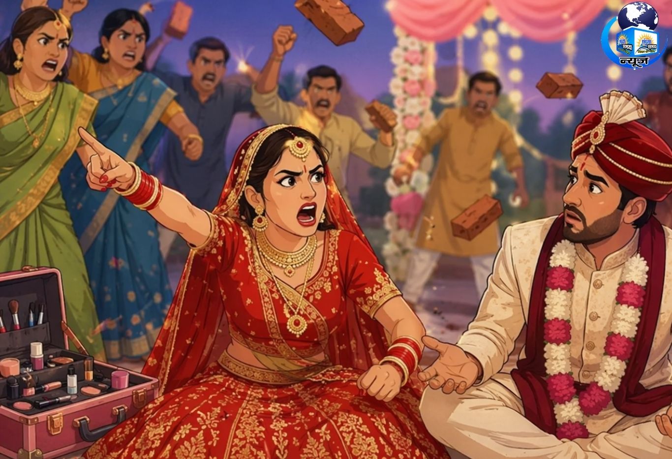 मेकअप का सामान कम पाया तो भड़क उठी दुल्हन (फाइल फोटो)