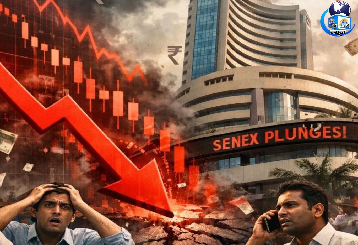 सेंसेक्स-निफ्टी 'ग्रीन' से 'रेड' में बदले