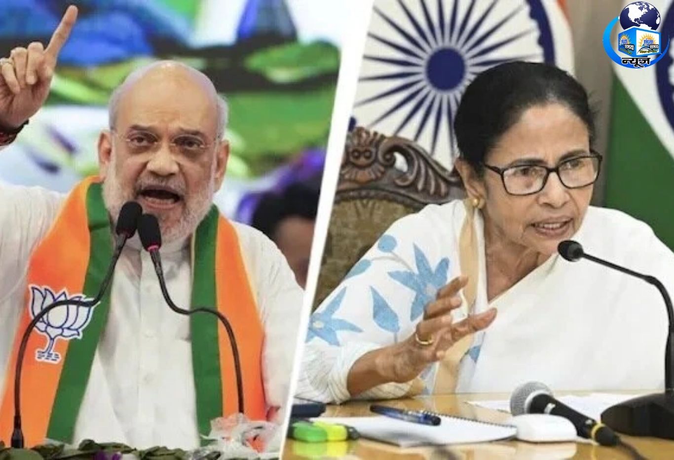 वोटिंग से पहले ममता बनर्जी को अमित शाह का संदेश