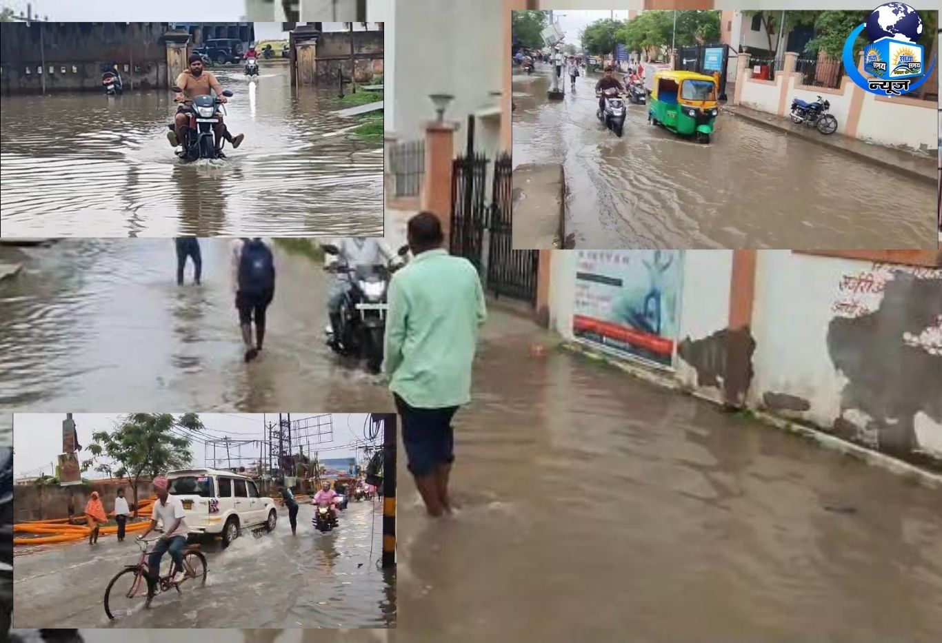 बारिश की पहली मार में फेल हुआ दरभंगा का ड्रेनेज सिस्टम