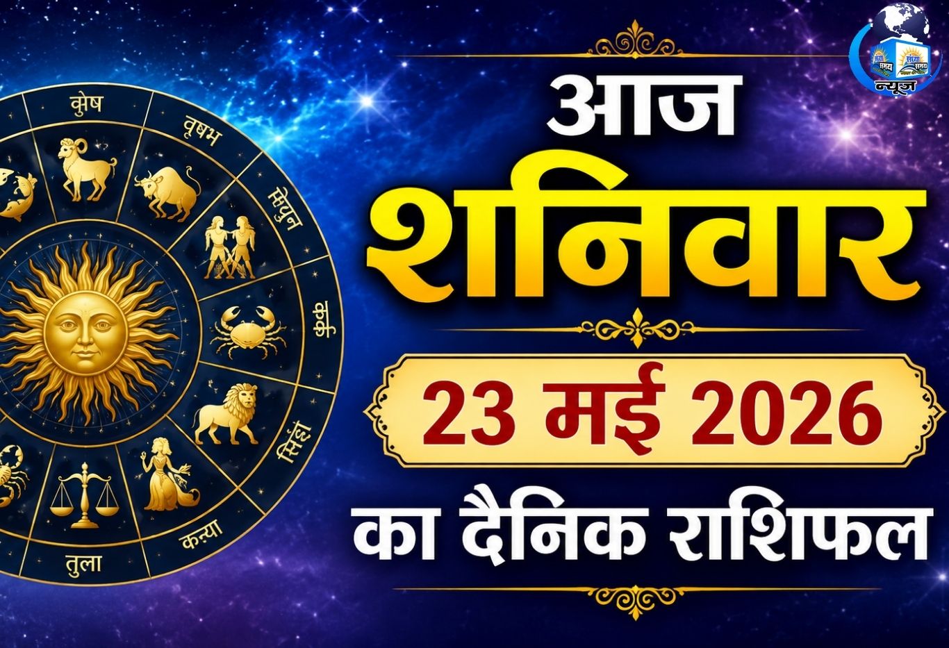 आज शनिवार 23 मई 2026 का दैनिक राशिफल