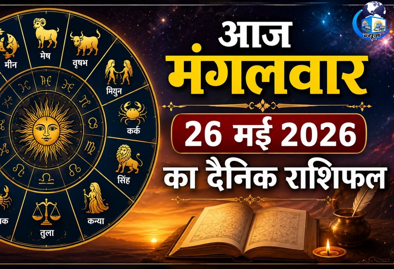 आज मंगलवार 26 मई 2026 का दैनिक राशिफल