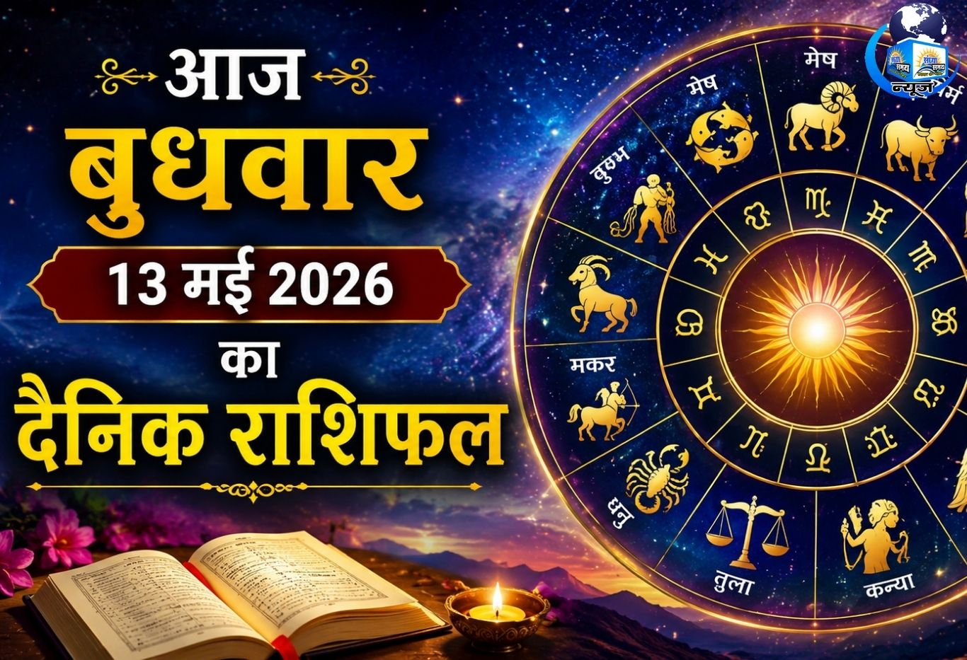 आज बुधवार 13 मई 2026 का दैनिक राशिफल