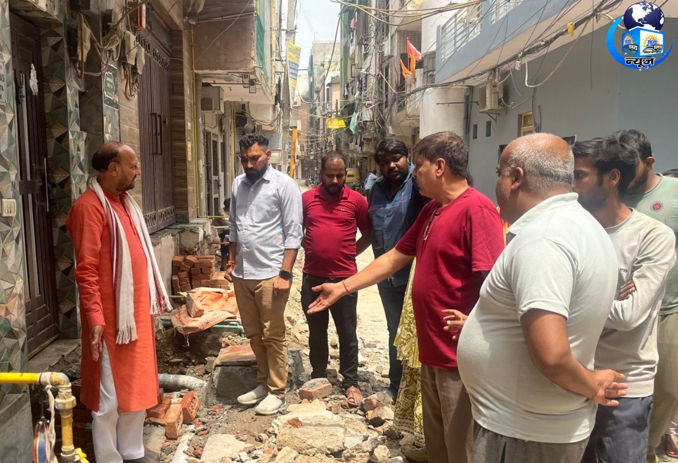 उत्तम नगर वार्ड 113 में विकास कार्यों ने पकड़ी रफ्तार, विधायक पवन शर्मा ने किया निरीक्षण