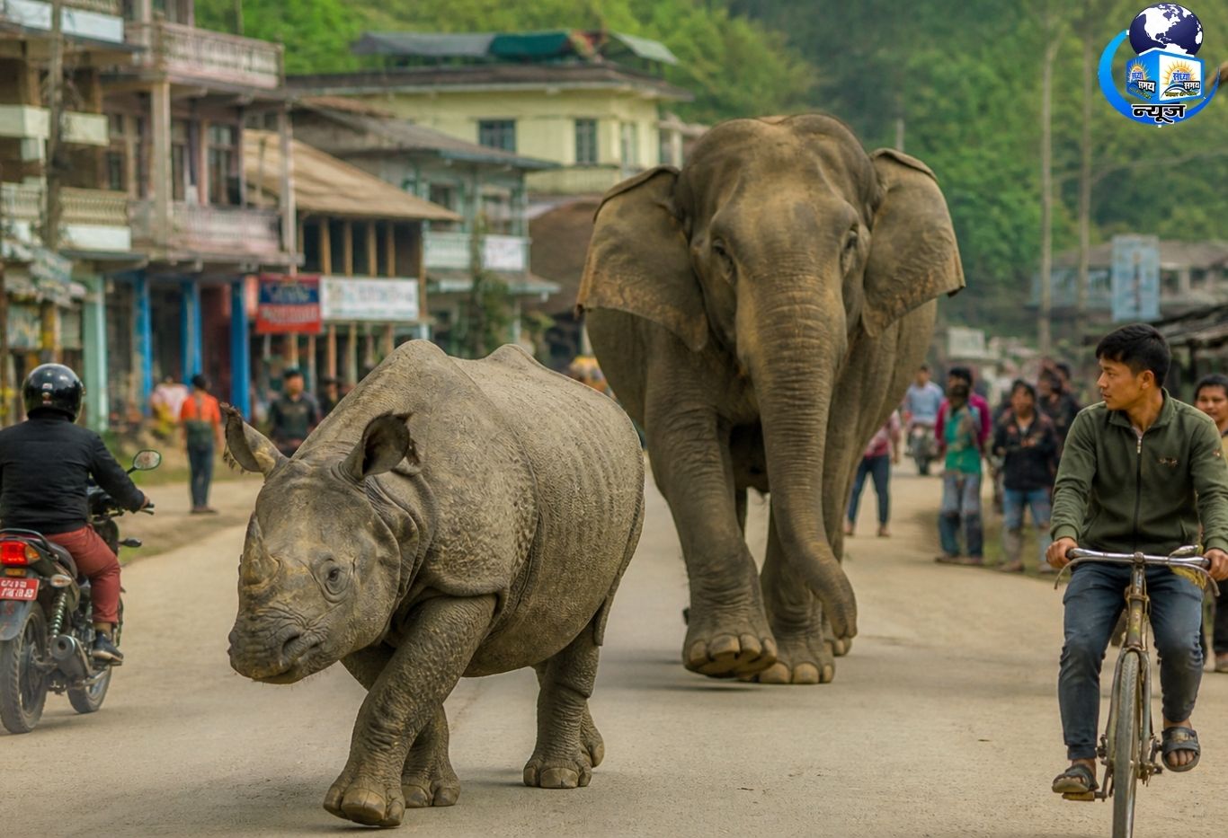 सौराहा: जहां बाइक स्टैंड में भी दिख सकते हैं जंगली जानवर