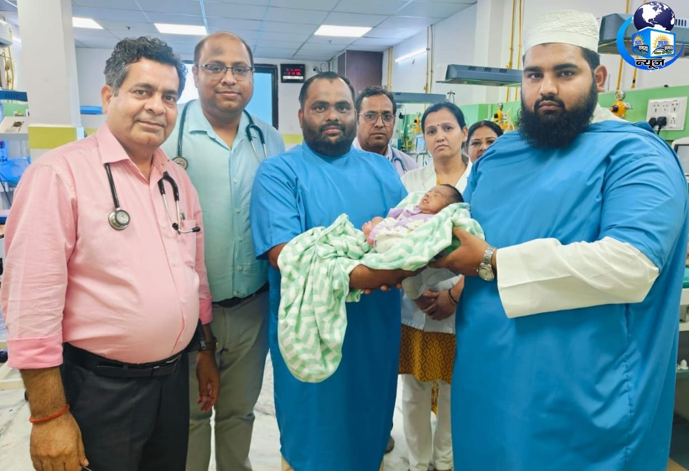 23 दिन की जंग के बाद नवजात ने जीती जिंदगी, दादरी में खुशी की लहर