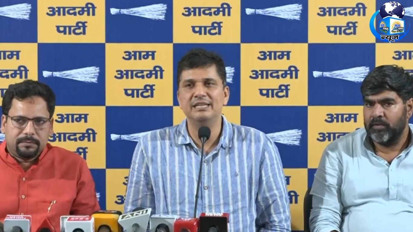 भाजपा पर लोगों को उजाड़ने का आरोप, आप पार्टी आक्रामक