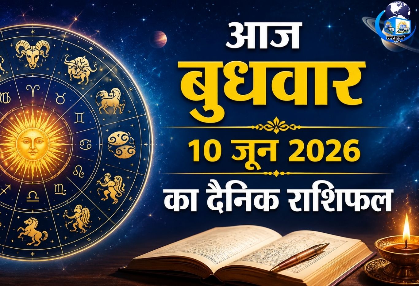आज बुधवार 10 जून 2026 का दैनिक राशिफल