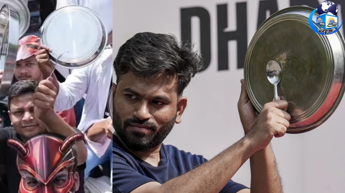 शिक्षा मंत्री के इस्तीफे की मांग पर अड़े छात्र नेता