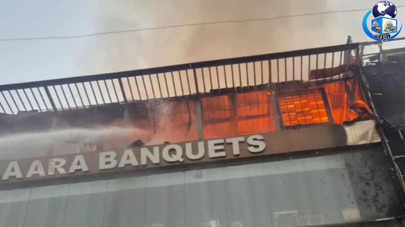 दमकल की 9 गाड़ियों ने आग पर पाया काबू, महिला को सुरक्षित निकाला