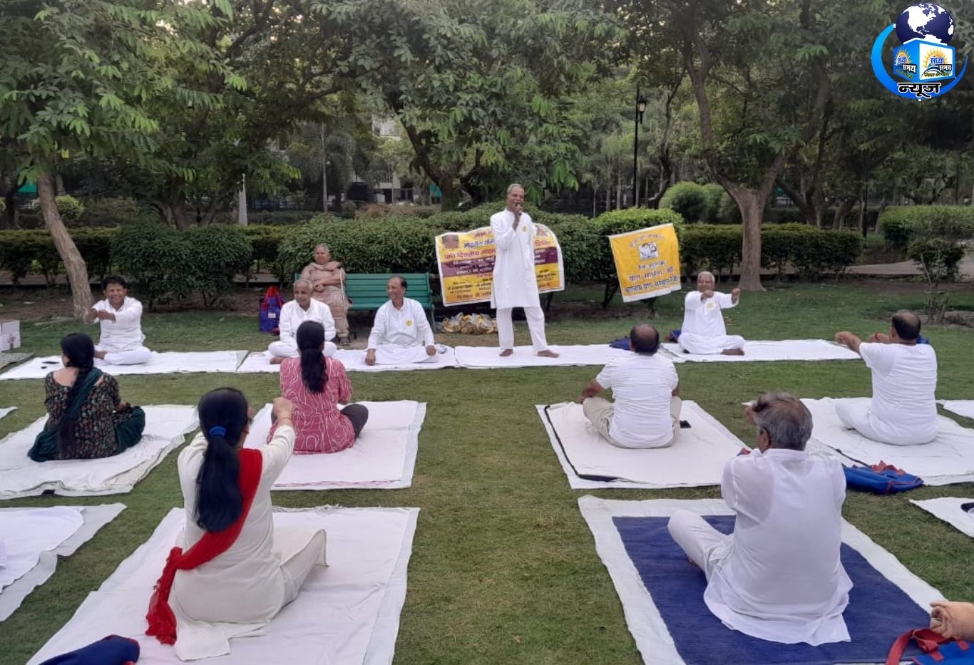 नोएडा में पांच दिवसीय नि:शुल्क मोटापा निवारण योग शिविर का सफल समापन