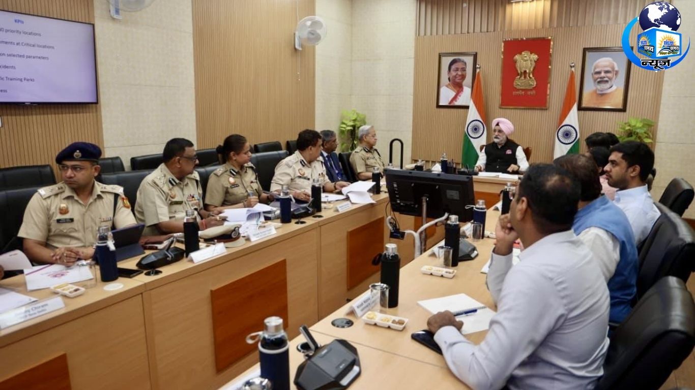 दिल्ली के उपराज्यपाल तरनजीत सिंह संधू द्वारा ट्रैफिक प्रबंधन को लेकर बैठक