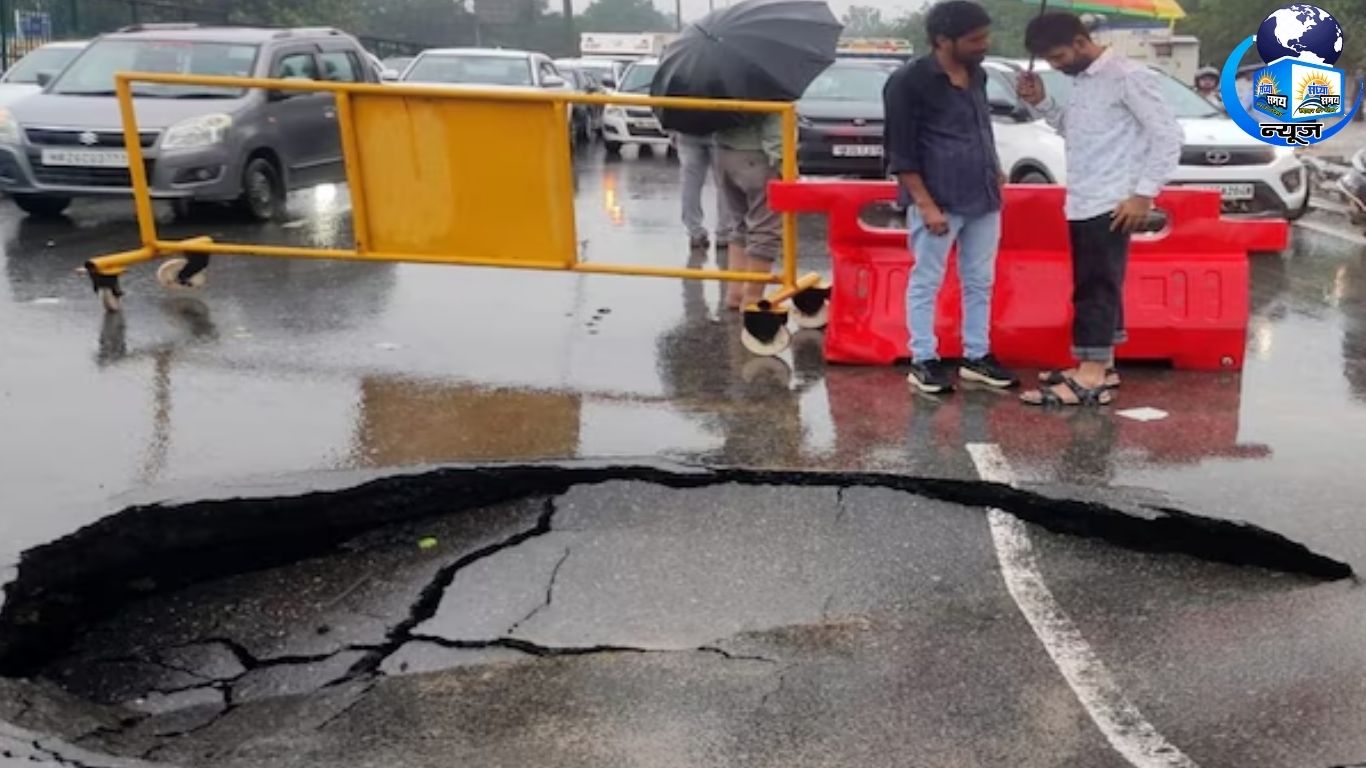 दिल्ली-जयपुर एक्सप्रेसवे पर सड़क धंसने की असली वजह आई सामने