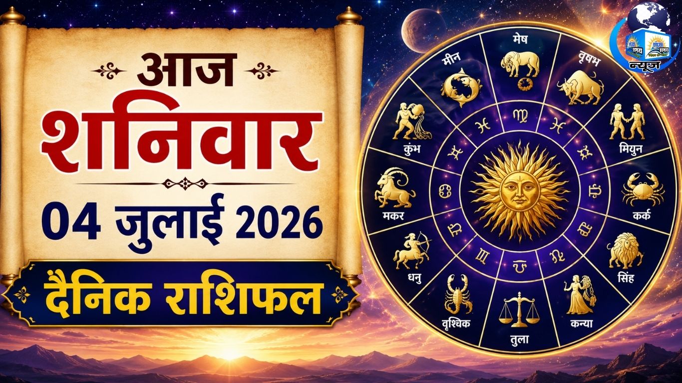 आज शनिवार 04 जुलाई 2026 का दैनिक राशिफल