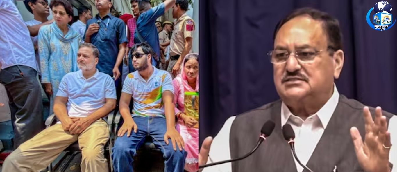 डीसीपी कार्यालय में राहुल गांधी का धरना और बीजेपी नेताओं की तीखी प्रतिक्रिया