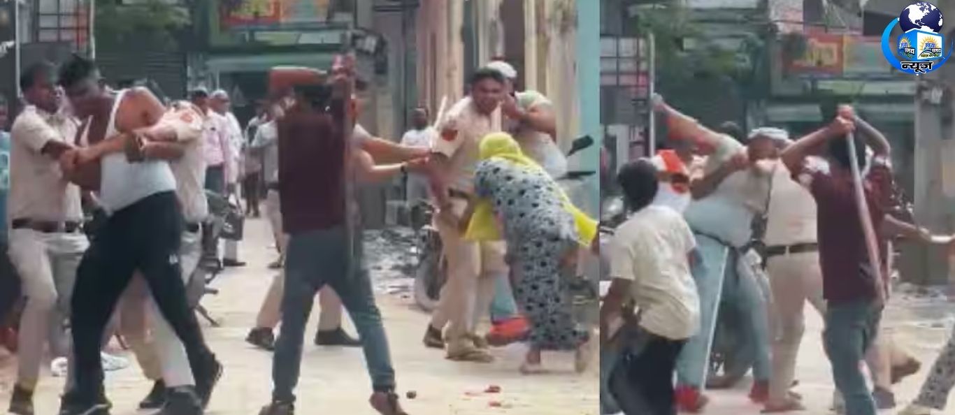 दिल्ली पुलिस पर बर्बर हमला: आंखों में डाला मिर्च पाउडर