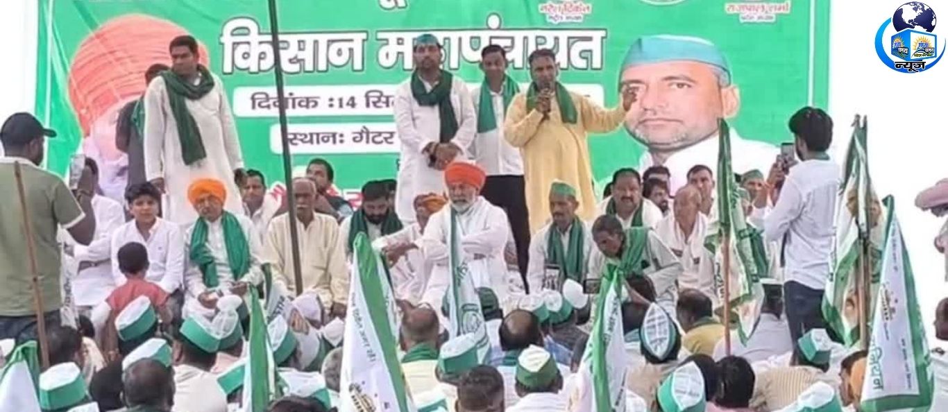 ग्रेटर नोएडा में किसानों का पलटवार, प्राधिकरण के गेट पर कब्जा!