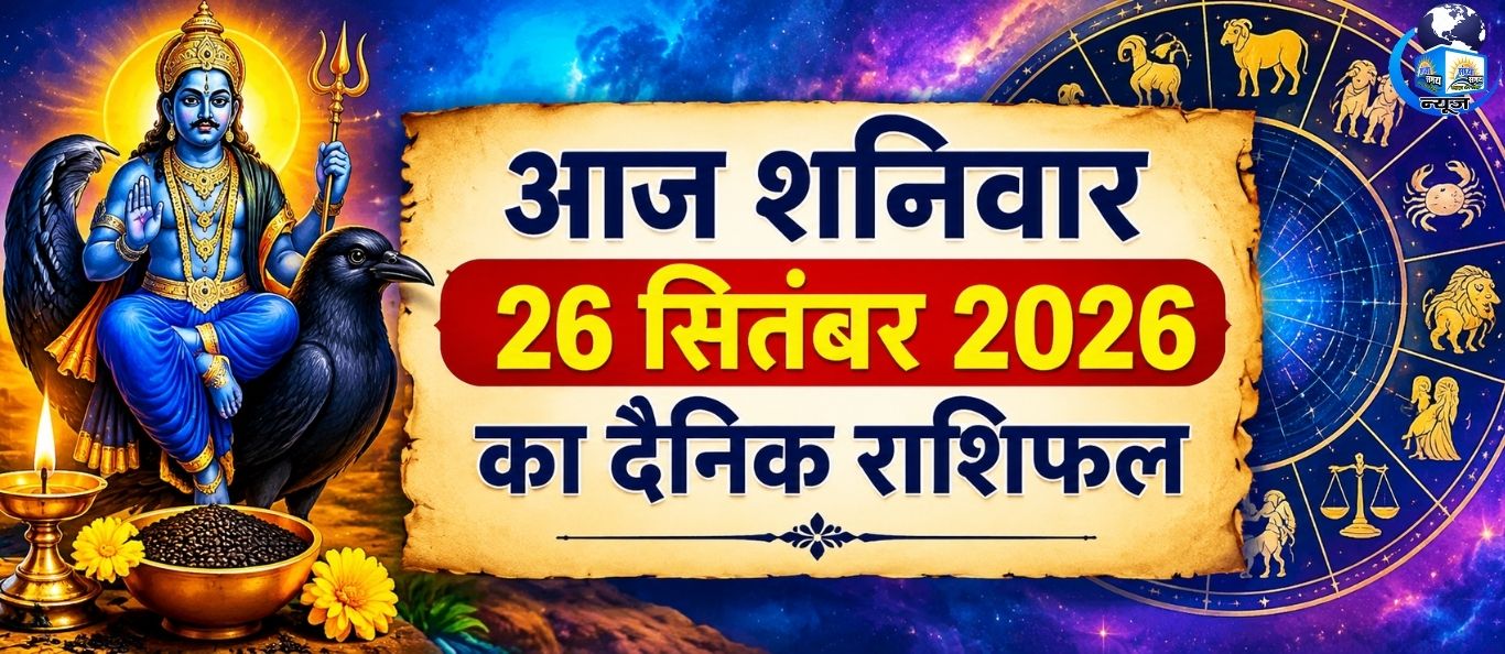 आज शनिवार 26 सितंबर 2026 का दैनिक राशिफल