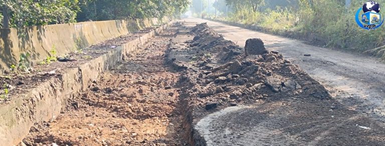 अशोक चौहान की मुहिम लाई रंग, यमुना पुस्ता सड़क की सफाई शुरू!