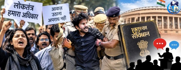प्रदर्शनकारियों को जेल, लोकतंत्र पर नई बहस
