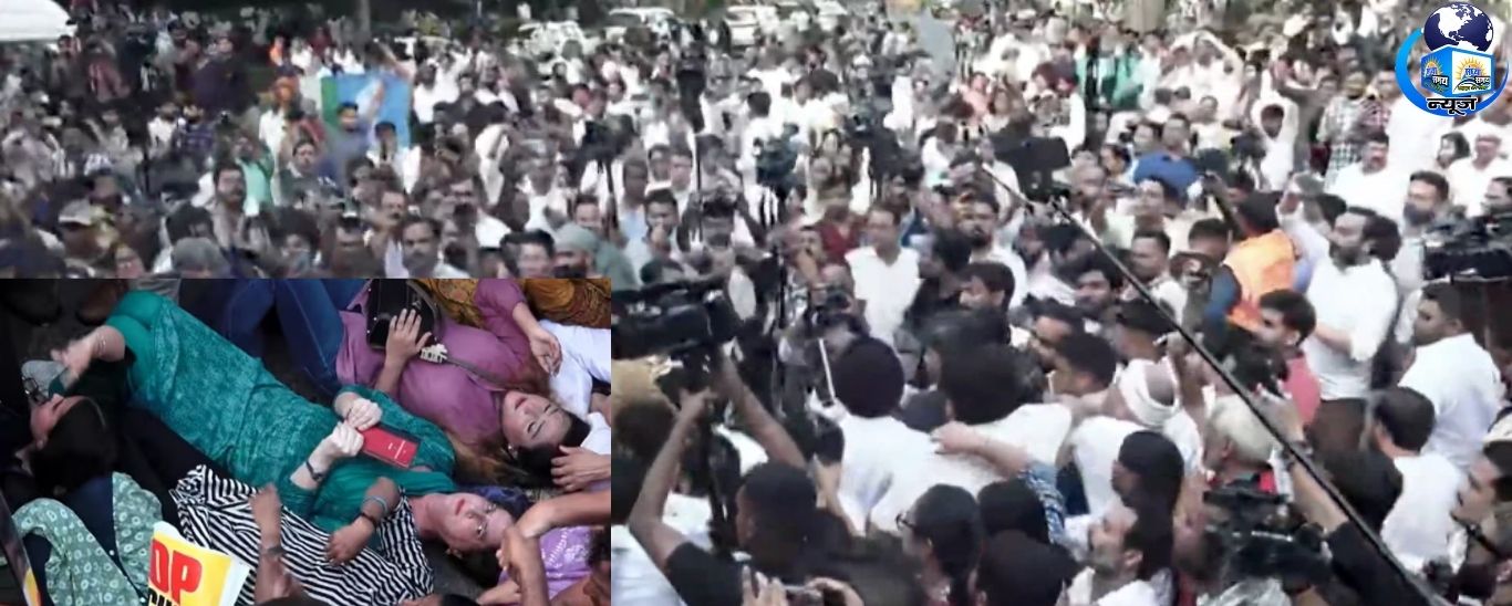 LIVE:राहुल की गिरफ्तारी, प्रियंका के विरोध से गरमाई दिल्ली