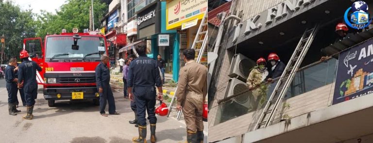 दिल्ली के कालकाजी में दफ्तर में लगी भीषण आग,दमकल की 5 गाड़ियों ने पाया काबू