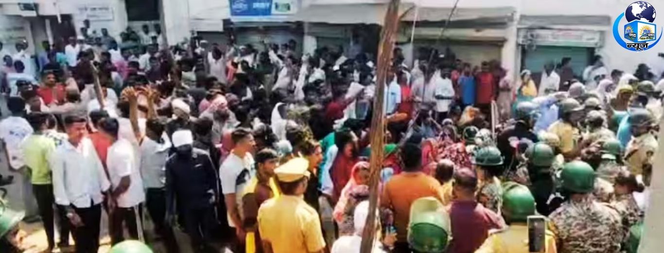 महाराष्ट्र के जलगांव में तनाव, पथराव के बाद भारी पुलिसबल