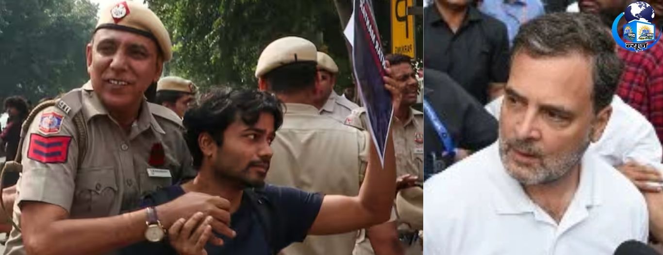 राहुल गांधी का आरोप, छात्रों पर दिल्ली पुलिस ने बरसाईं लाठियां