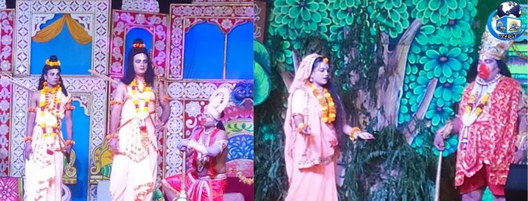 नोएडा रामलीला में हनुमान जी का अद्भुत पराक्रम देखकर दंग हुए दर्शक